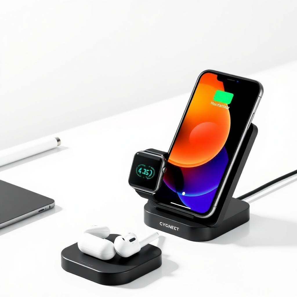 Cygnett ChargeBase Qi2 3-in-1